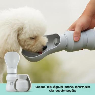 Imagem de Garrafa Bebedouro Portátil para Cães Passeio Pet Gato Cachorro Garrafi