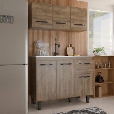 Imagem de Armário de Cozinha Letícia 6 Portas 1 Gaveta Ituaba - Panorama Móveis