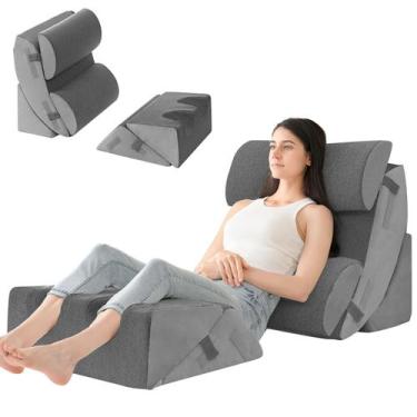 Imagem de Conjunto de travesseiros ortopédicos Bed Wedge Foam Hansleep, 6 unidad