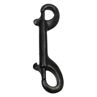 Imagem de simhoa Fivela de fecho de pressão de parafuso de ponta dupla, metal resistente, grau marinho, clipe de fixação de corrente de mergulho para uso em garagem, 90 Mm Preto