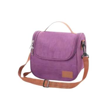 Imagem de Bolsa Térmica Lancheira Para Marmita Trabalho Academia Escola e Passeios Lancheira Escolar Com Alça (Rosa)