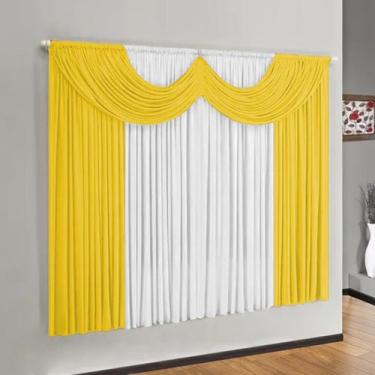 Imagem de Cortina de Malha 3,00m x 2,70m Modelo Paris - Shop Casa Nobre, AMARELO