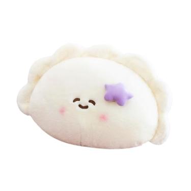 Imagem de IEUDNS Travesseiro de pelúcia fofo em forma de bolinho, brinquedo de comida de pelúcia engraçado, decoração de casa, travesseiro de criativo, brinquedo de, Padrão de Estrela