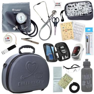 Imagem de Kit Enfermagem Super Luxo Maleta Exclusiva Completo - PA MED/ PREMIUM/