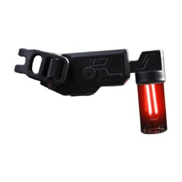 Imagem de YIJU Lanterna traseira de bicicleta, luz traseira de bicicleta de montanha, luz de bicicleta montada na estrada, lanterna para acessórios de ciclismo, Vermelho