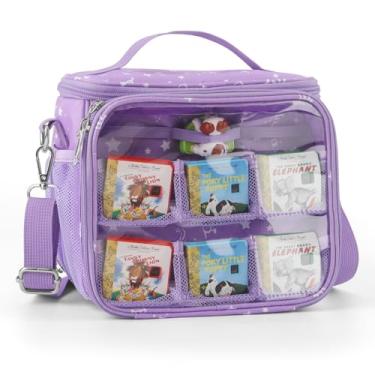 Imagem de Taladad Estojo De Transporte Compatível Com O Conjunto Inicial Livros Little Tikes Story Dream Machine, Bolsa Armazenamento Portátil Alça E Ombro Para A Hora Da História, Golden Book, Personagem Pup