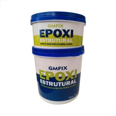 Imagem de Compound Epoxi Cola Concreto Ferro Chumbador 1kg - 1 unidade - GMF