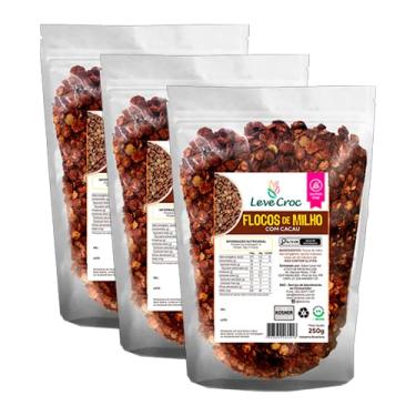 Imagem de Kit 3X: Flocos de Milho com Cacau Sem Glúten Leve Croc 250g