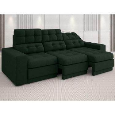 Imagem de Sofá Jobim 2,05m Assento Retrátil e Reclinável Velosuede - NETSOFAS