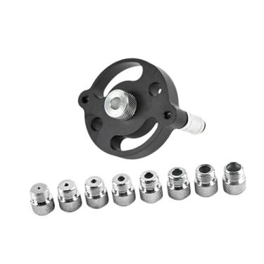 Imagem de Generic Gabarito para furos de bolso em madeira, gabarito para cavilhas verticais, guia de broca, Preto