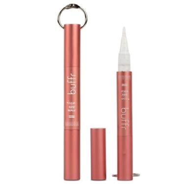 Imagem de BUFFR Chaveiro de caneta limpador de diamante natural – não tóxico, limpador de joias portátil para prata, ouro e joias finas – brilho suave e fácil para mulheres em movimento, Plástico, Sem Pedra