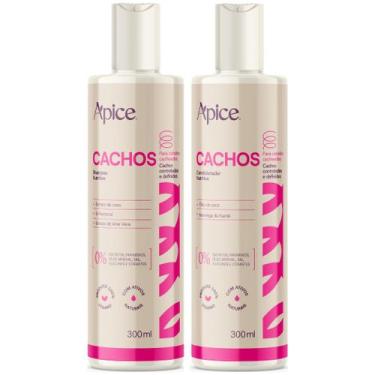 Imagem de Kit Apice Cachos Shampoo e Condicionador Nova Fragrância Limpeza Suave