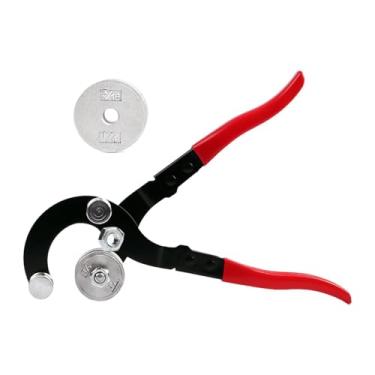 Imagem de Mqetly Dobrador de tubos 4 em 1, ferramenta manual prática para tubos de 1/4'' 5/16'' 3/8'' 3/16'', Vermelho