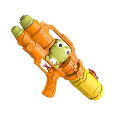 Imagem de KiBcsLic Brinquedo de esguicho de água, spray de imersão em água, brinquedo de verão para banheiras de jardim, piscinas de festa, gramados, Sapo Laranja