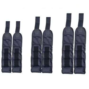 Imagem de Tornozeleira Academiam,Conjunto de Pesos para Tornozelo 500g + 1kg + 2kg, Suporte para Tornozelo Preto, Treinamento Fitness, 3 pares