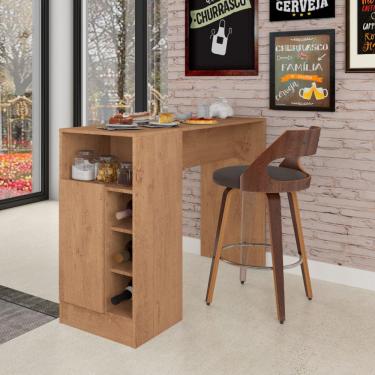 Imagem de Bancada Gourmet Com Nicho 1 Porta Canelato Rustico Atualle
