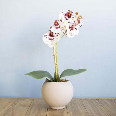 Imagem de Arranjo de Orquídea Silicone Tigre no Vaso Nude  Formosinha