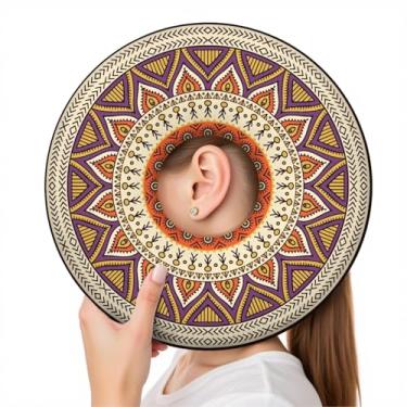 Imagem de wxmbdzq Travesseiro de piercing de orelha para dormir de lado, almofada de donut com orifício de orelha, capa lavável, alívio de dor de ouvido, pressão de ouvido, almofada protetora para dormir após