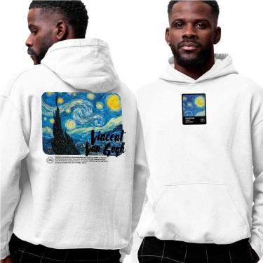 Imagem de Moletom Estampado Algodão‎ Vicent Van Gogh Nigth Abstract-Unissex