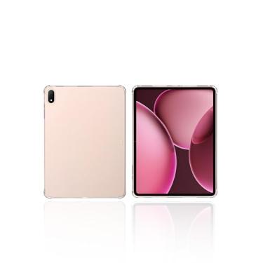 Imagem de Capa transparente para tablet OnePlus Pad 3 de 13,3 polegadas, design à prova de quedas com airbag WUNIKA, fina, leve, à prova de arranhões, proteção durável de borracha de silicone TPU (transparente