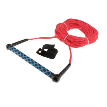 Imagem de Dynwave Corda para esqui aquático Wake Board, corda de reboque para esqui aquático com alça, linha de surf para Kneeboard, Corda Vermelha
