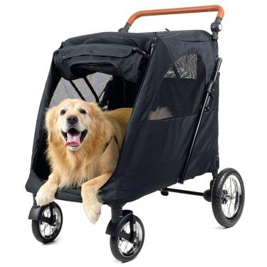 Imagem de Carrinho de passeio para Pet, animal de estimação, cachorro, cão, gato de grande porte até 55 Kg