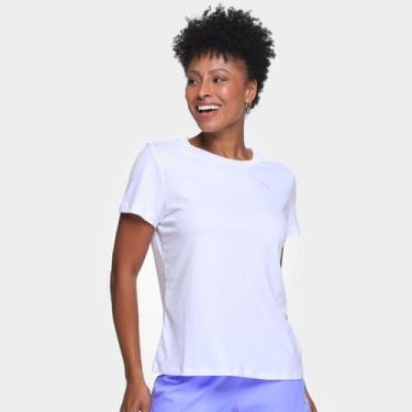 Imagem de Camiseta Puma Graphics Run Forever Faster W Feminina, Branco, GG