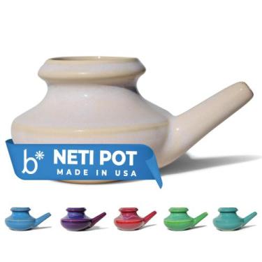 Imagem de Enxaguante nasal de cerâmica artesanal Neti Pot Baraka 300 ml