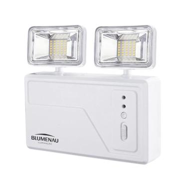 Imagem de Bloco Autônomo Led 2 Faróis Quadrado - Blumenau Iluminação 18w 3000 Lumens