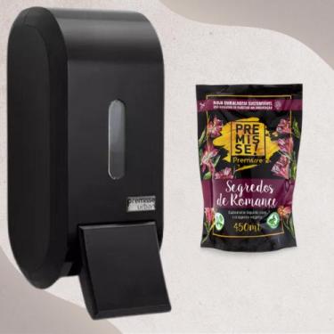 Imagem de Saboneteira Premisse Preta + Sabonete Premisse 450 Ml, Segredos De Rom