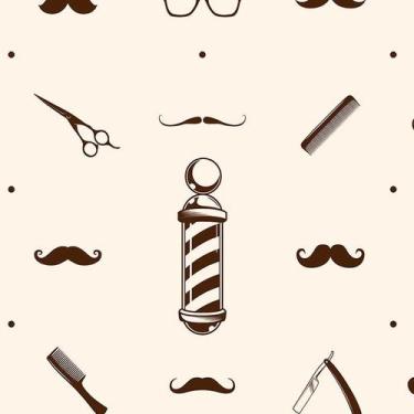 Imagem de Papel de Parede Adesivo Casual Barbearia - 108 - Multimpressão