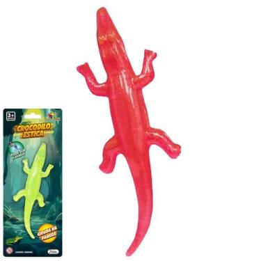Imagem de Crocodilo Estica Gruda na Parede Elástico e Macio Novidade - Zein, Ver
