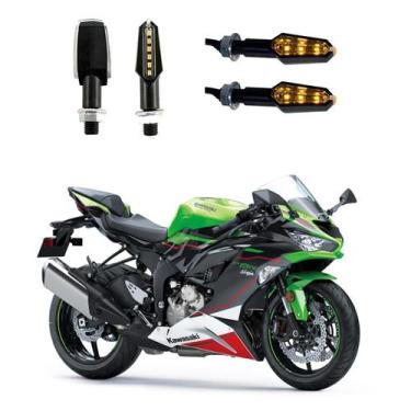 Imagem de KIT 4 Luz Seta Esportiva Pisca de Led Modelo P29 Para Moto NINJA ZX-6R