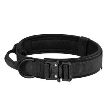 Imagem de Coleira Tática Para Cães Médios E Grandes Com Fivela De Metal, Nylon R