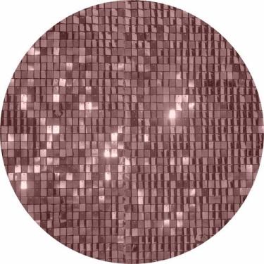 Imagem de Painel de Lona Redondo Shimmer Wall Lantejoulas Rose - Fabrika de Fest