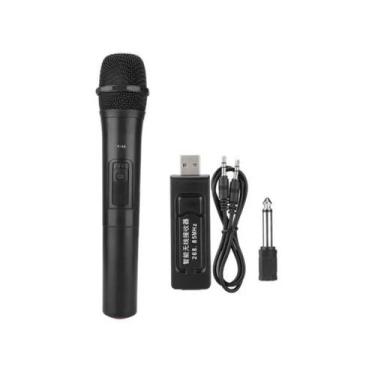 Imagem de Microfone sem fio, receptor USB e plugue Kareoke - Lightbek Official S