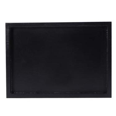 Imagem de Bandeja de Porção Retangular, Bandeja de café Quadrada de Madeira para Tablets de Tablets para o Escritório da Casa de chá, café, Família 25 X 18 X 2 Cm