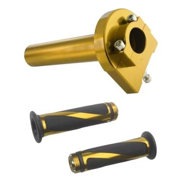 Imagem de Adsspro Cabo de acelerador universal CNC para motocicleta, 7/20.3 cm 22 mm, tubo de torção rápida, controle de alavanca motorizado com guidão para a maioria das motos esportivas de scooter R6 R6S ATV