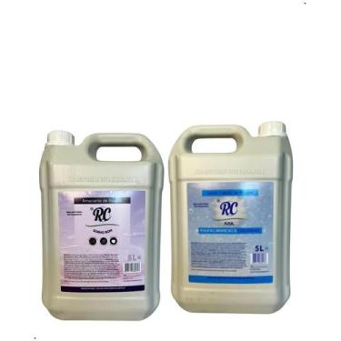 Imagem de Kit Lavanderia 1 Sabão Liquido Azul 5Lt e 1 Amaciante Sonho Bom 5Lt RC