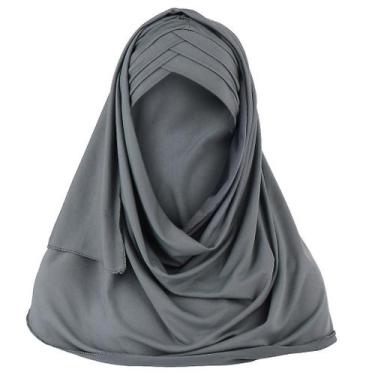 Imagem de Mulheres Índia Chapéu Muçulmano Ruffle Cancer Chemo Beanie Turbante Wr