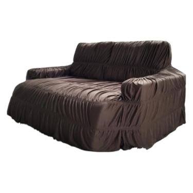 Imagem de Capa Para Sofá 4 Lugares RetráTil E ReclináVel - Capa Protetora ExtensíVel Com (Marrom,3 Lugares)