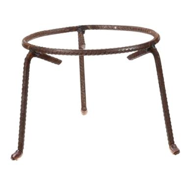 Imagem de Grelha para churrasco média Wok Rack Tripé Cozinhar sobre fogo Panela Acessórios Multifuncionais Wok Rack Pequeno Tripé Delicado fogão Acampamento Suporte para panela Braseiro / 881