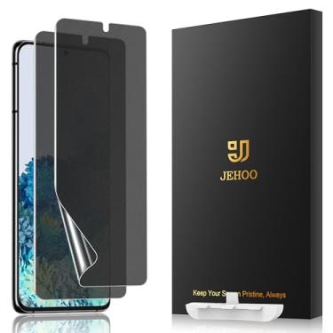 Imagem de JEHOO [Pacote com 2] Protetor de tela de TPU fosco antirreflexo para Samsung Galaxy S20 Plus (não é vidro), compatível com sensor de impressão digital, filme flexível totalmente adesivo, fácil