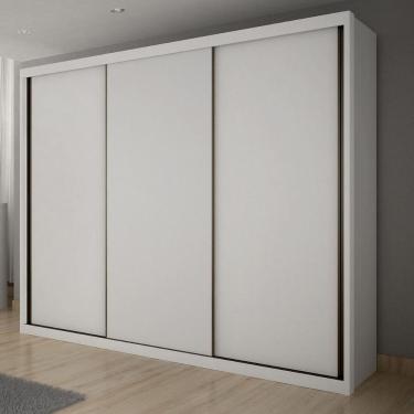 Imagem de Guarda Roupa Casal em MDF 3 Portas de Correr Palazzo Novo Horizonte
