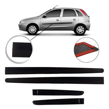 Imagem de Jogo Friso Lateral Borrachão Corsa Hatch/Sedan 2002 a 2012 4 Portas