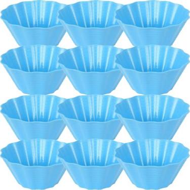 Imagem de Kit 12 Tigela Pote Cumbuca Colorida Sobremesa Reutilizável - Ercaplast