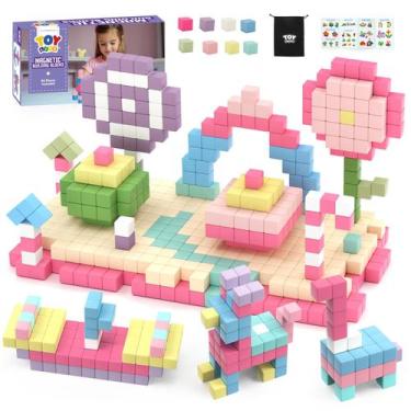 Imagem de Blocos magnéticos TOY Life 64 unidades para crianças de 3 a 12 anos