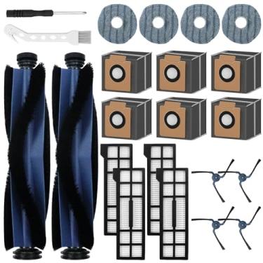 Imagem de Asrhine Pacote com 22 acessórios para Eufy X10 Pro Omni Robot aspirador de pó peças de reposição, 2 escovas principais, 4 escovas laterais, 6 sacos de pó, 4 filtros, 4 esfregões, 1 escova de limpeza