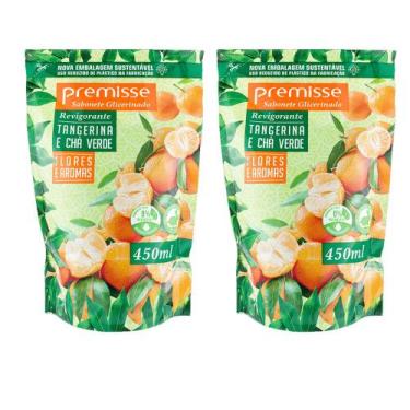 Imagem de Kit c/2 Sabonete Premisse Tangerina e Chá Verde Refil 450ML