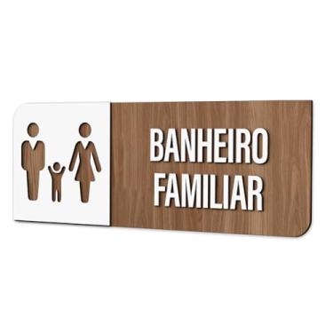 Imagem de Placa de Sinalização Indicativa - Banheiro Familiar